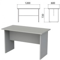 Стол приставной "Этюд", 1200х600х720 мм, серый, 400049-03 640310