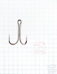 Крючок Koi Short Double Hook № 1 , BN, двойник (10 шт.) KH2311-1BN