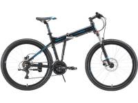 Складной велосипед Stark Cobra 26.2 HD, год 2023, цвет Черный-Синий, ростовка 20 / Велосипеды Складные
