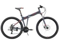 Складной велосипед Stark Cobra 27.2 HD, год 2023, цвет Серебристый-Оранжевый, ростовка 20 / Велосипеды Складные