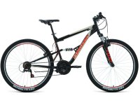 Велосипеды Двухподвесы Forward Raptor 27.5 1.0, год 2021, цвет Черный-Красный, ростовка 16 / Велосипеды Двухподвесы