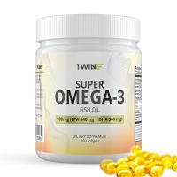 1Win - Комплекс &quot;Омега-3&quot; 900 мг, 180 капсул / Витамины и БАДы