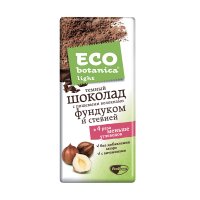 Шоколад Eco-botanica Light с фундуком и стевией, 90 гр. / Шоколад Eco