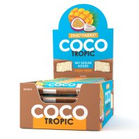 Батончик в шоколаде "COCO" - Кокос и манго-маракуйя (30 шт.) / Батончики Snaq Fabriq
