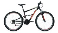 Велосипеды Двухподвесы Forward Raptor 27.5 1.0, год 2022, цвет Черный-Красный, ростовка 16 / Велосипеды Двухподвесы