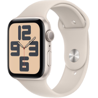 Умные часы  Apple Watch SE 2023, 44 мм, Starlight Sport Band, Starlight Aluminium, Size S/M (MRE43) / Все умные часы