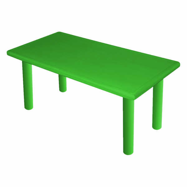 Большой стол "Королевский", пластик с металлической базой, цвет Зеленый