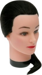 Голова-манекен учебная "брюнетка" для парикмахеров DEWAL / Головы-манекены тренировочные