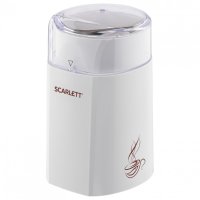 Кофемолка SCARLETT SC-CG44506 160 Вт объем 60 г пластик белая с рисунком 455875 (1)