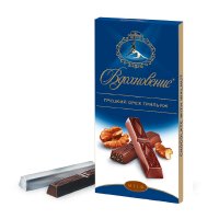 Шоколад Вдохновение, Грецкий орех грильяж, 100 гр. / Темный шоколад