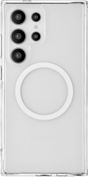 Чехол-накладка uBear Real Mag Case для Galaxy S24 Ultra, полиуретан, прозрачный / Чехлы