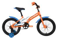 Детский велосипед Stark Tanuki 16 Boy, год 2023, цвет Оранжевый-Белый / Велосипеды Детские