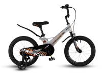 Детский велосипед Maxiscoo Space Стандарт 16, год 2024, цвет Серебристый / Велосипеды Детские