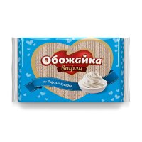 Вафли Обожайка со вкусом сливок, Пензенская кондитерская фабрика, 225 гр. / Вафли