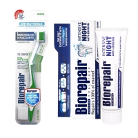 Biorepair - Набор для ночного восстановления зубов: зубная паста 75 мл + зубная щетка / Выгодные наборы