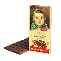 Шоколад Алёнка с фундуком, Красный Октябрь, 200 гр. / Молочный шоколад