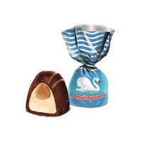 Конфеты Лебедушка с начинкой мягкий ирис, Красный Октябрь / Шоколадные конфеты