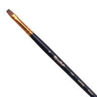 Кисть художественная Рублев колонок плоская № 8 длинная ручка ЖК2-08,07Ж (2)
