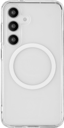 Чехол-накладка uBear Real Mag Case для Galaxy S24, полиуретан, прозрачный / Чехлы
