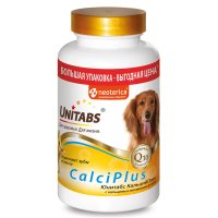 Витамины Unitabs CalciPlus с Q10 для собак, 200 таблеток, Unitabs / Витамины, добавки