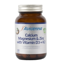Avicenna - Комплекс &quot;Кальций, магний, цинк&quot; с витамином Д3+К2, 60 капсул / Витамины и БАДы
