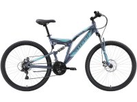 Велосипеды Двухподвесы Stark Jumper 27.1 FS D, год 2023, цвет Серебристый-Зеленый, ростовка 16 / Велосипеды Двухподвесы