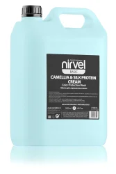 NIRVEL PROFESSIONAL Маска-блеск с экстрактом камелии и протеинами шелка для окрашенных волос / MASK-SHINE COLOR PROTECTION CAMELLIA & SILC PROTEIN 5000 мл / Маски