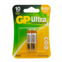Батарейка алкалиновая GP Ultra Alkaline 24А AАA, 2 шт. / Батарейки