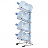 Стеллаж для хранения воды HOT FROST на 4 бутыли металл серебристый 250900402 451885 (1)