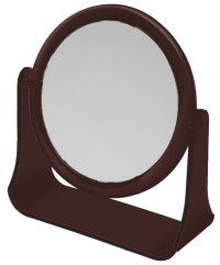 Зеркало настольное в оправе янтарного цвета DEWAL BEAUTY / Настольные зеркала