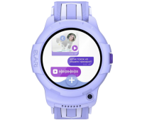 Часы-телефон ELARI детские KidPhone 4G Wink, фиолетовый / Детские часы