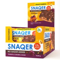 Печенье SNAQER - Арахис, изюм и карамель (10 шт) / Лето новинок от Snaq Fabriq
