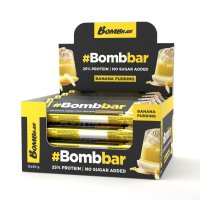 Протеиновый батончик Bombbar в шоколаде - Банановый пудинг / SALE -20%