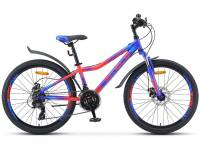 Подростковый велосипед Stels Navigator 410 MD 21 sp 24 V010, год 2023, цвет Синий-Красный / Велосипеды Подростковые