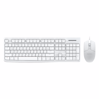 Комплект проводной клавиатура + мышь Dareu MK185 White, 1.5 м / Клавиатуры