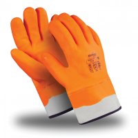 Перчатки морозостойкие MANIPULA НОРДИК КП покрытие из ПВХ р-р 11 оранжевые 608566 (1)