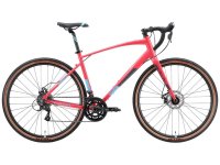 Шоссейный велосипед Stark Gravel 700.5 D, год 2024, цвет Красный-Голубой, ростовка 18 / Велосипеды Шоссейные