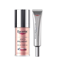 Eucerin - Набор для ухода за кожей: крем для кожи вокруг глаз 15 мл + сыворотка 30 мл / Выгодные наборы