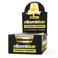 Протеиновый батончик Bombbar в шоколаде - Банановый пудинг / Батончики Bombbar 40г в шоколаде