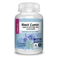 Витамины и минералы - Масло черного тмина с Q10 и каротиноидами, 60 кап. (soft gel) / Продукты для красоты и здоровья