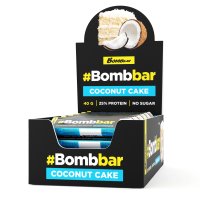 Протеиновый батончик Bombbar в шоколаде - Кокосовый торт / Батончики Bombbar 40г в шоколаде