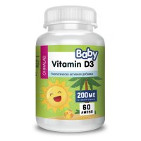 Детские витамины и минералы - D3 Baby, 60 ампул / Продукты для красоты и здоровья