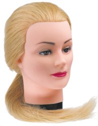 Голова-манекен учебная "блондинка" для парикмахеров DEWAL / Головы-манекены тренировочные