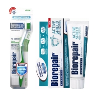 Biorepair - Набор для защиты эмали: зубная паста 75 мл + зубная щетка / Выгодные наборы