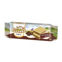 Вафли Коровка с шоколадной начинкой, Рот Фронт, 300 гр. / Вафли