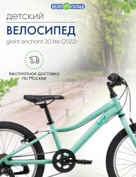 Детский велосипед Giant Enchant 20 Lite, год 2022, цвет Зеленый / Велосипеды Детские