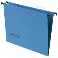Подвесные папки А4 350х245 мм до 80 листов комп. 10 шт. синие картон Brauberg 231789 (1)