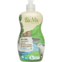BioMio - Средство для мытья посуды, овощей и фруктов без запаха, 450 мл / Дом
