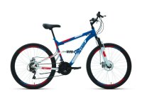 Велосипеды Двухподвесы Altair MTB FS 26 2.0 Disc, год 2021, цвет Синий-Красный, ростовка 18 / Велосипеды Двухподвесы