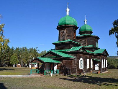Церковь Никольская (деревянная), конец XIX в. /  / Республика Бурятия